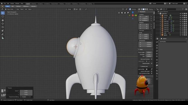 Build a Rocket | Get Good @ Blender | hard surface techniques | 2019 part 2 смотреть онлайн