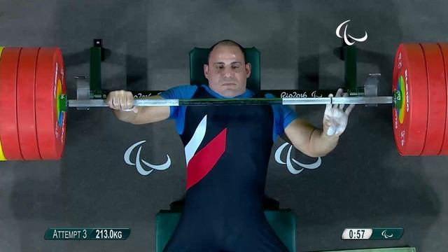 Powerlifting | ELEFAT Mohamed | Men's -72kg | Rio 2016 Paralympic Games смотреть онлайн