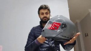 LS2 strobe 2 çene açılır kask kutu açılımı inceleme-FF908 Strobe II Autox Modular Helmet