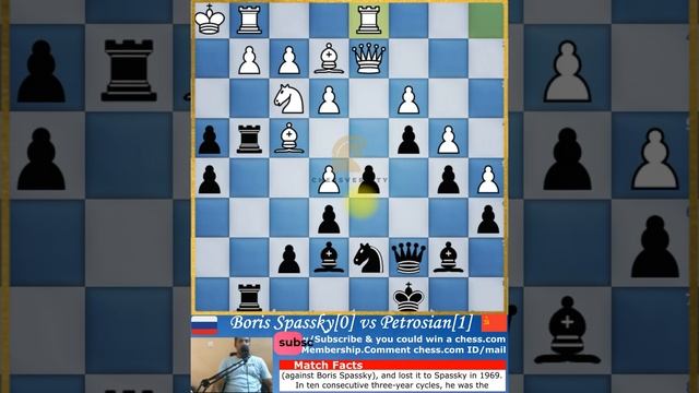 Tiger's Pawn March |Boris Spassky vs Petrosian| chess game. смотреть онлайн