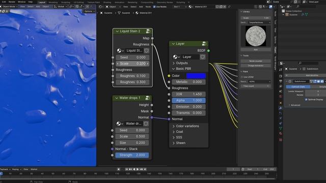 Fluent Materializer Blender 030 Add Liquid Stain 2 смотреть онлайн