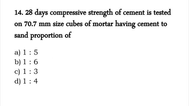 MCQ's for Cement and Lime (Part 01) | Construction Materials | Civil Engineering смотреть онлайн