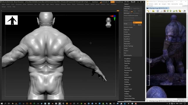 Sculpt#49 - Orc Peasant W 791ktris W Ztl