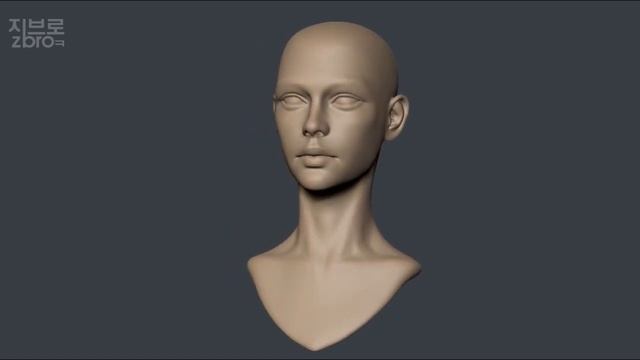 Zbrush Sculpting Polypaint - Shaved Side Haircut смотреть онлайн
