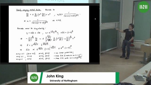 Prof. John King | Complex-plane asymptotic behaviour of blow up in a quasilinear parabolic equation смотреть онлайн