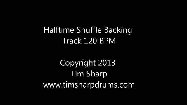 Halftime shuffle Backing track 120BPM Drumless playalong смотреть онлайн