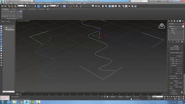 3ds Max 10-26 Modifying NURBS Objects Create Surfaces Rollout Ruled смотреть онлайн