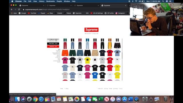 CRAZY SUPREME WEEK 1 FW19 SUCCESSFUL MANUAL LIVE COP! | LAGGY SITE? | MULTIPLE CHECKOUTS! смотреть онлайн
