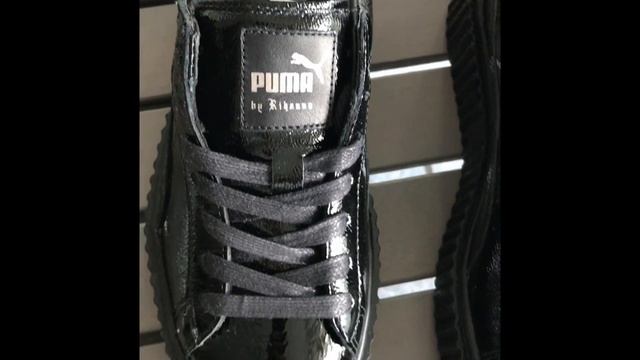 Rihanna ~Puma Fenty Creepers~Cracked Leather Black ~Unboxin смотреть онлайн