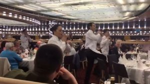 Круиз на лайнере Costa Diadema (Танцуют  официанты)