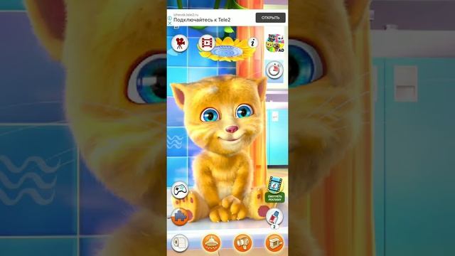 Говорящий котик Том игры прохождение #2🙀!!! смотреть онлайн