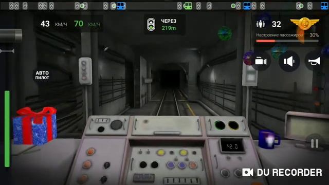 Катаемся на "поезде Санты" в игре subway simulator 3D смотреть онлайн