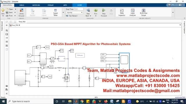 PSO-GSA Based MPPT Algorithm for Photovoltaic Systems www.matlabprojectscode.com смотреть онлайн