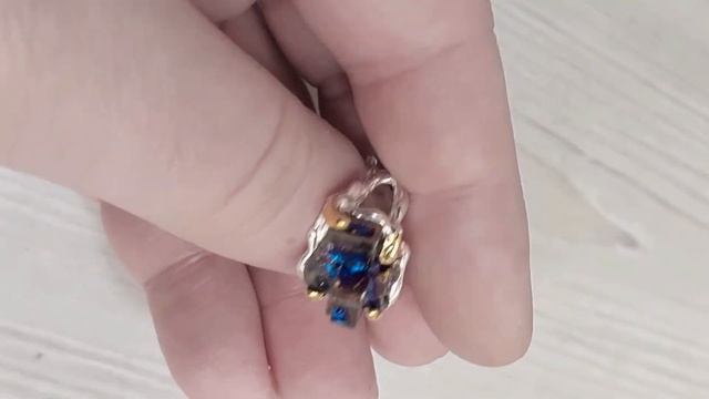 Висмут кристалл серебряное кольцо, 2150КВ смотреть онлайн