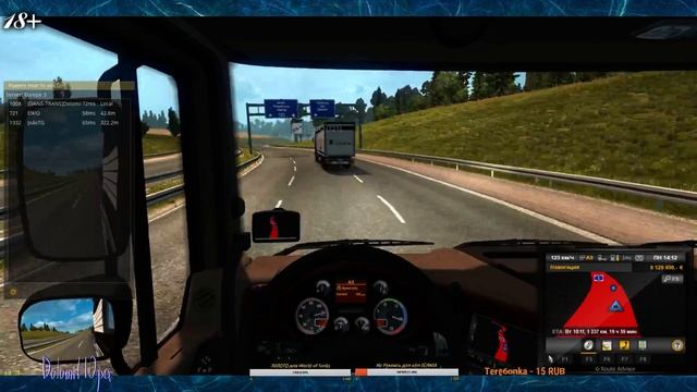 покатухи по сетке Euro Truck Simulator 2 mp смотреть онлайн