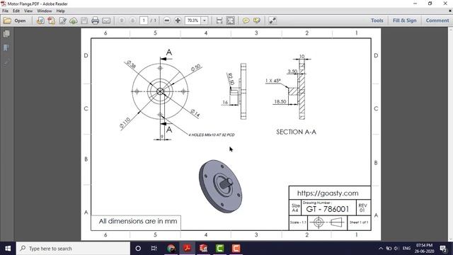 SOLIDWORKS 3D PART MODELING EXERCISE 1| REVOLVE| BEGINNER EXERCISES смотреть онлайн