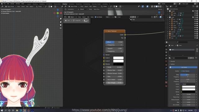 Blender NPR Shading Christmas Outfit Part 5 - Horn | Nhij Quang смотреть онлайн