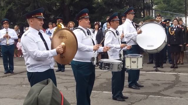 Бийский дух.Оркестр Нац.Гвардии.1сентября 2017. Кадется школа. смотреть онлайн