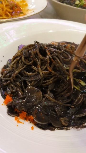 Squid Ink Octopus Pasta