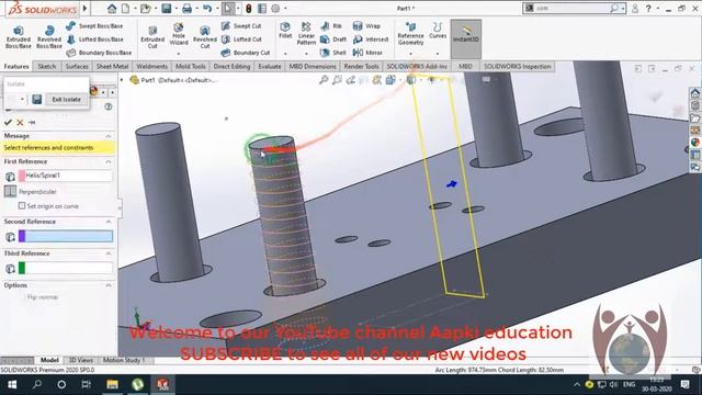 SolidWorks Tutorial # 09 : SPRING | Punching and blanking Die | Press Tool Design смотреть онлайн