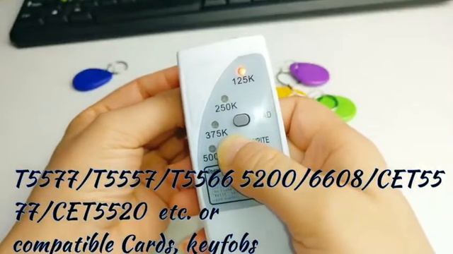 Handheld Rfid Card Reader Writer 125KHz Copier Duplicator ID Tags Programmer With Light Indicator E смотреть онлайн