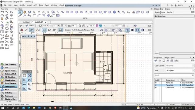 Publicando Planta, corte y Fachada en Vectorworks. смотреть онлайн