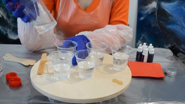 ResinArt Ru - Рисуем эпоксидной смолой с набором ResinArtBOX Lite в технике Resin Art