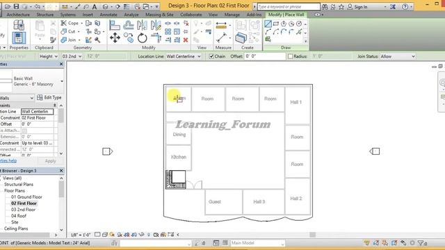 Simple House in revit Design 3 Part 3 смотреть онлайн