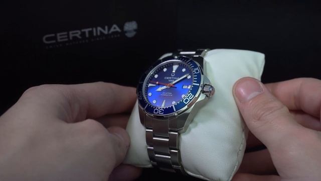 Certina DS Action Diver Powermatic 80 43mm Unboxing смотреть онлайн