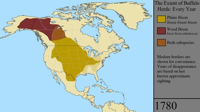 The Extent of the American Bison: Every Year смотреть онлайн