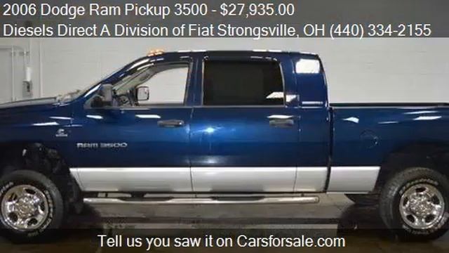 2006 Dodge Ram Pickup 3500 Laramie 4dr Mega Cab 4WD SB for s смотреть онлайн