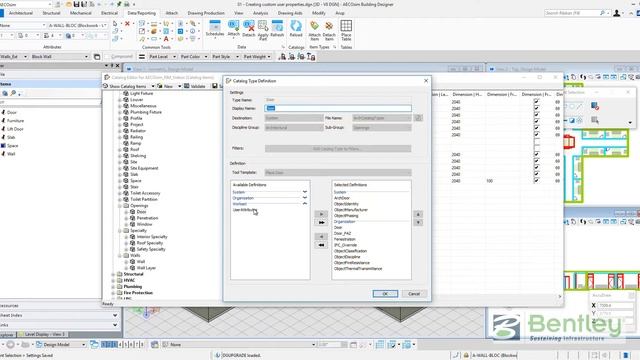 OpenBuildings Designer (AECOsim) CONNECT Edition - Create Custom User Properties смотреть онлайн