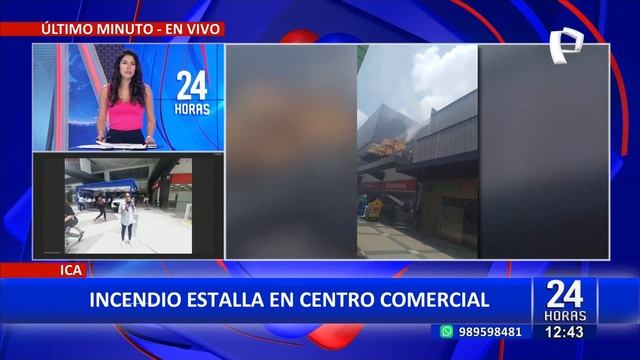 Ica: incendio en centro comercial desata pánico entre asistentes смотреть онлайн
