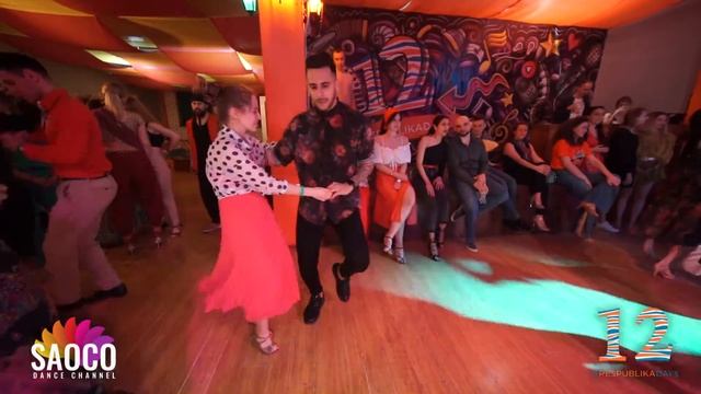 Ali Kosimov And Albina Setdekova Salsa Dancing At Respublika Days XII, Tuesday 29.04.2022