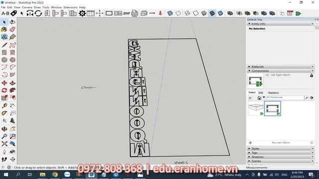 Cách cắt chữ CNC với SketchUp và Aspire смотреть онлайн