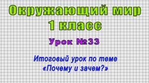Окружающий мир 1 класс (Урок№33 - Итоговый урок по теме «Почему и зачем?»)