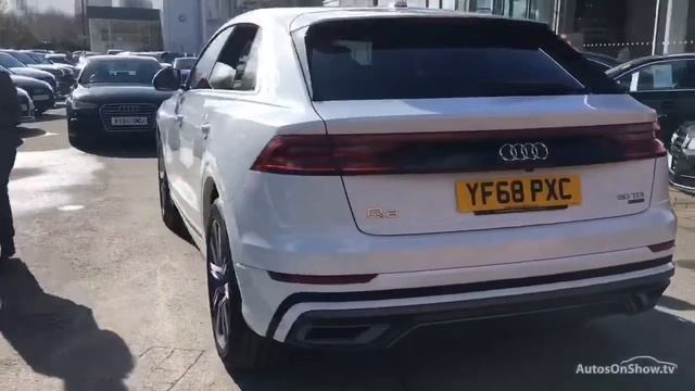 YF68PXC AUDI Q8 TDI QUATTRO S LINE WHITE 2018 смотреть онлайн