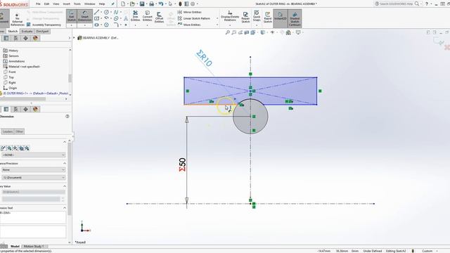 Solidworks Tutorials | #solidworks | #15 | Bearing model. Equations смотреть онлайн