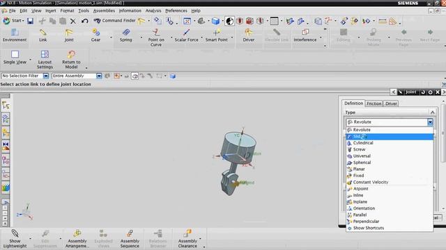 NX-8 Motion simulation смотреть онлайн