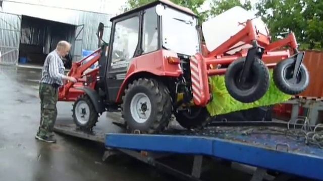 Отгрузка мини-трактора МТЗ-320.4 (Часть 2) смотреть онлайн