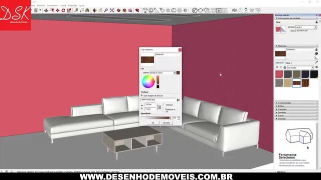 Como adicionar Texturas no Sketchup 2018 смотреть онлайн