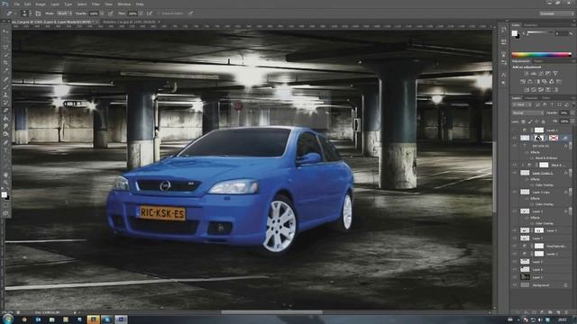 Opel Astra Scene Photo Manipulation смотреть онлайн