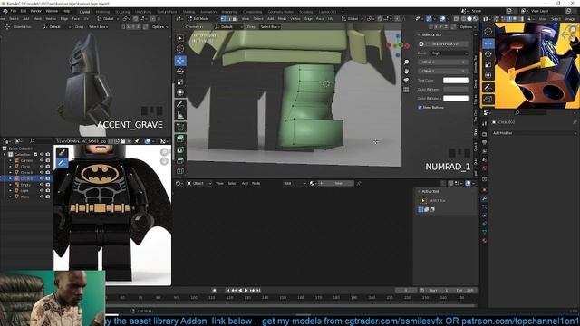 how i made lego batman in blender смотреть онлайн