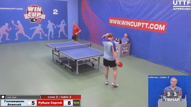 Головешкин Алексей 3-2 Рубцов Сергей Турнир Восток 4 WIN CUP 16.06.2021. Прямой эфир Зал 2. смотреть онлайн