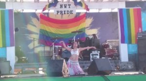Tarkan - Dudu Jade belly dance at NWT Pride (2015)