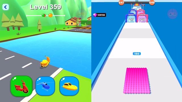 Ball Run 2048, Count Masters All Levels Mobile Games