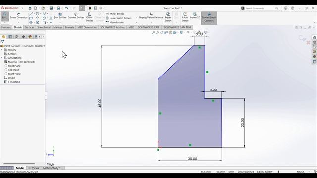 Basic 3D Model in SOLIDWORKS 2023 | EX - 01 | Complete Tutorial Series Available | смотреть онлайн