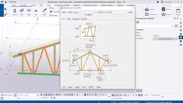 Tekla Structures 2021 - Component Truss (S78)