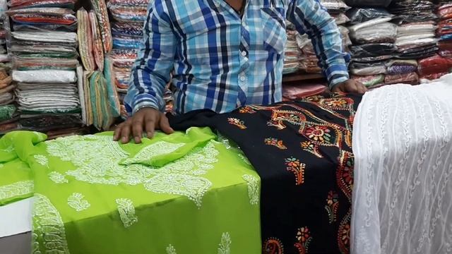 Lajpat Nagar Market Delhi|Festive Collection 2020|Chikankari Kurti|Online shopping|Best Fabric Shop смотреть онлайн