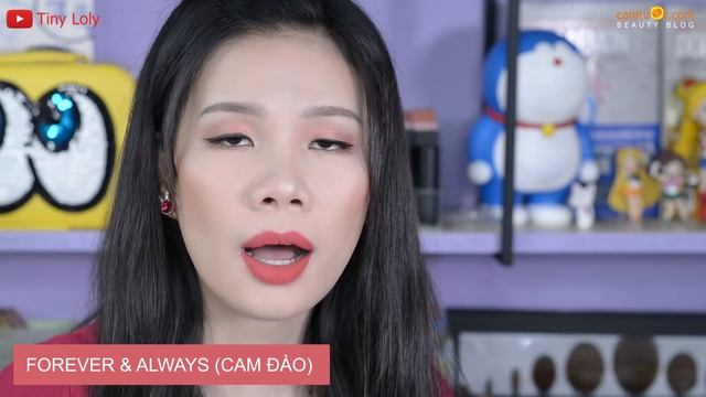 Swatch + Review son kem lì Miracle Apo Lip Lacquer Matte Holiday Collection 2017 | Tiny Loly смотреть онлайн